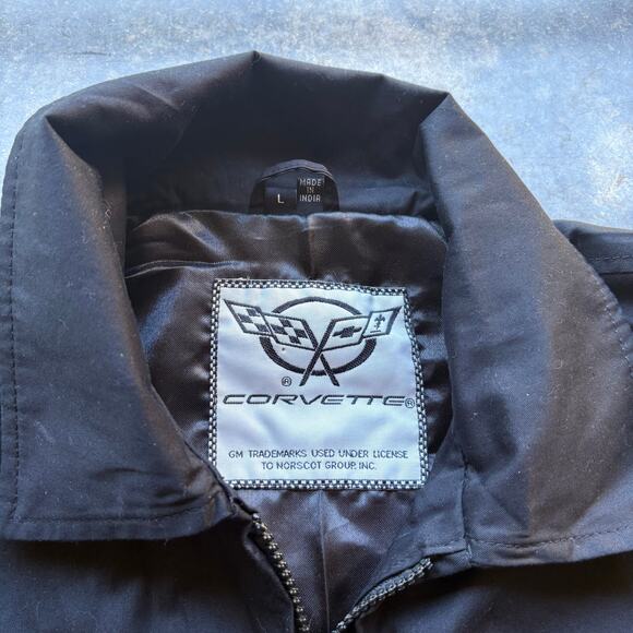 Beautiful Vintage 90s Corvette Zip Up Jacket - Picture 4 of 6